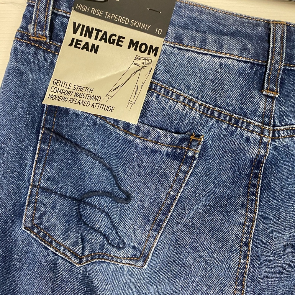 NEW Seven7 vintage mom jeans high rise 10 womens - Picture 6 of 10